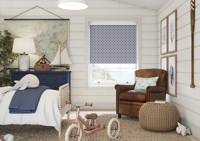 Whaley Great, Gingham Star Shore - Twist&Fit Roller Blind - Image 3